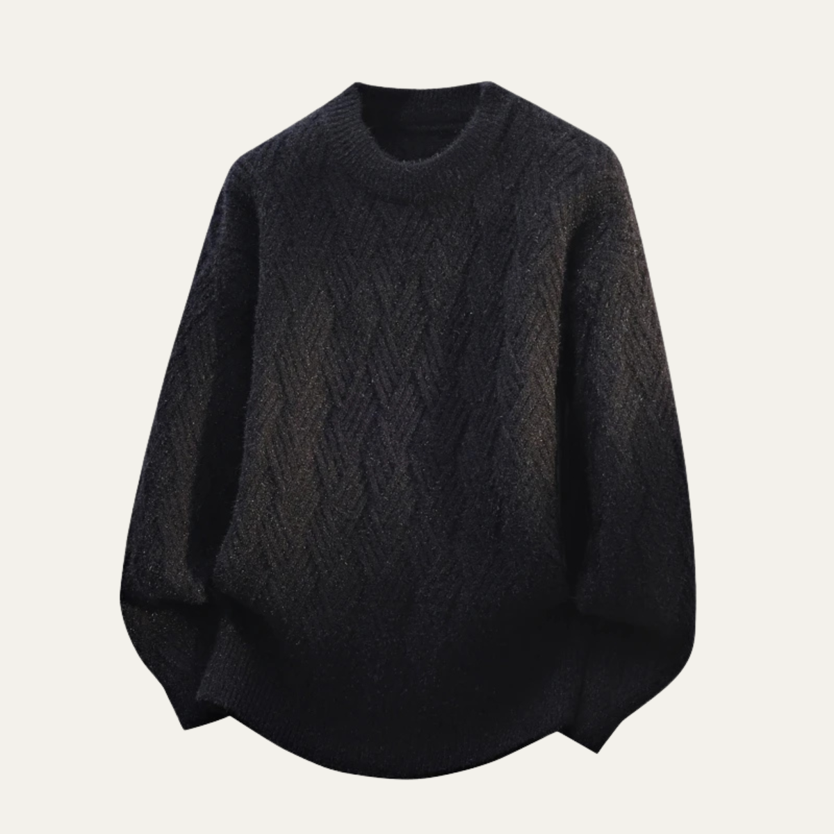 Cozy Men's Soft Crew Neck Knit Sweater