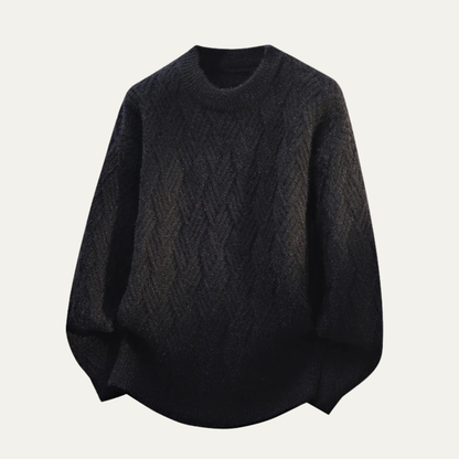 Cozy Men's Soft Crew Neck Knit Sweater