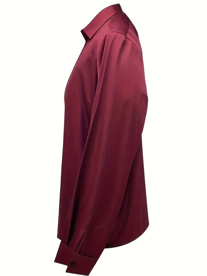 Luxury Deep V Neck Women's Blouse