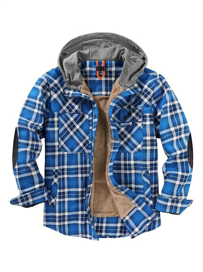 Plaid Hoodie Winter Jacket