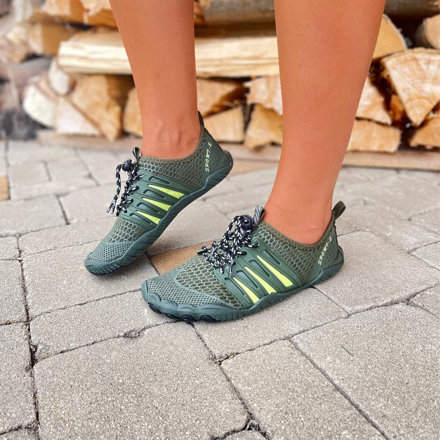 Lightweight Water Shoes Outdoor Men Women Green
