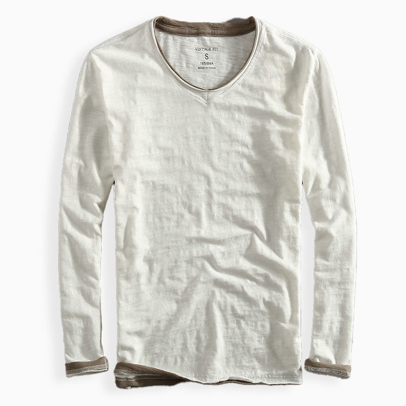 Classic Fit V Neck Tee Shirt