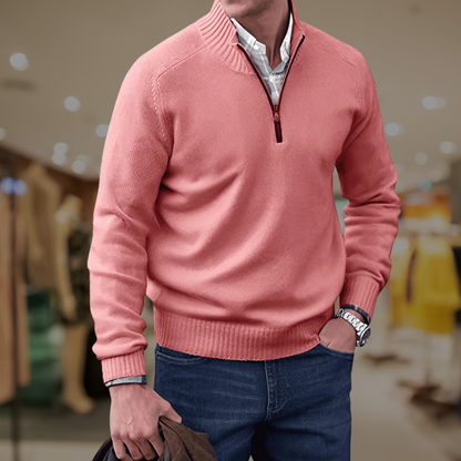 Classic Quarter Zip Sweater