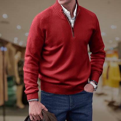 Classic Quarter Zip Sweater