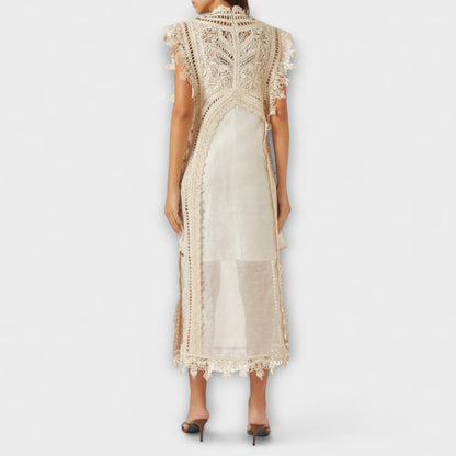 Elegant Lace Floor Length Evening Dress