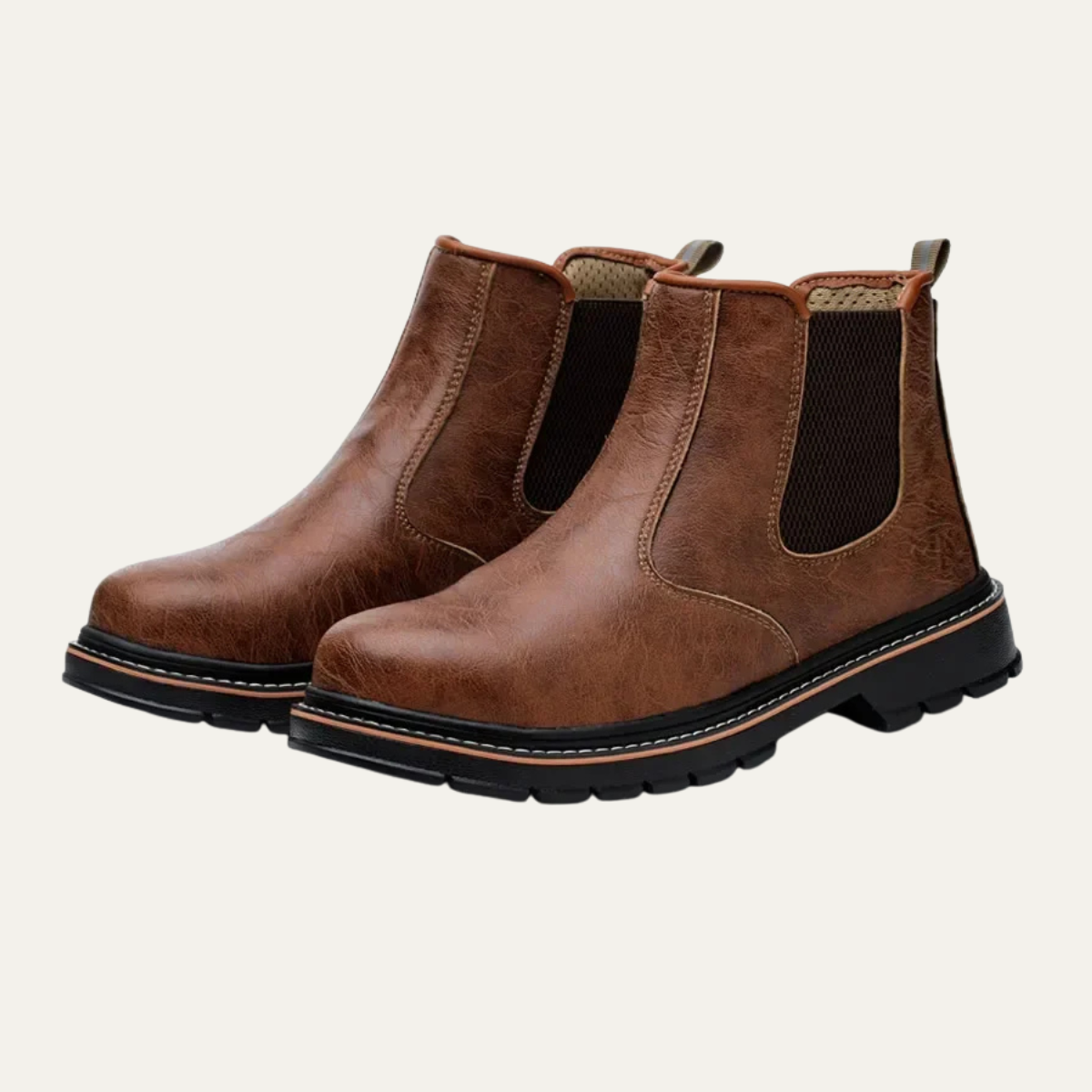 Waterproof Steel Toe Men's Work Slip On Boots - Nocini