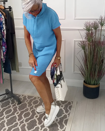 Comfy Casual Hooded Dress