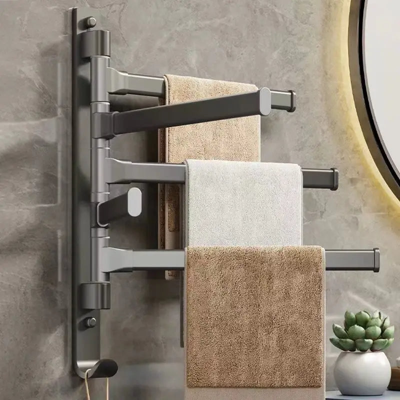 Modern Swivel Towel Rack With Three Arms