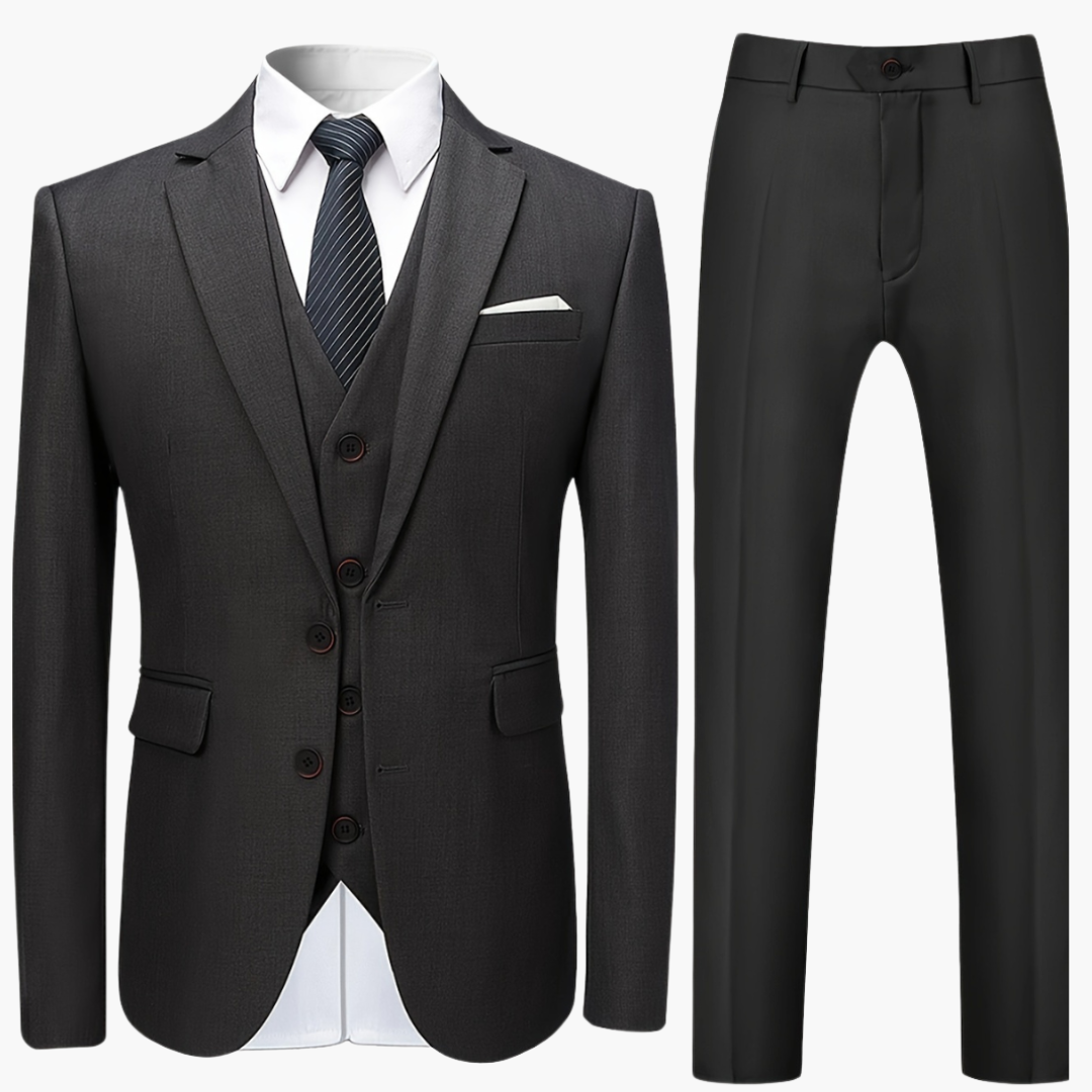 Elegant Single-Breasted Men's Wedding Suit
