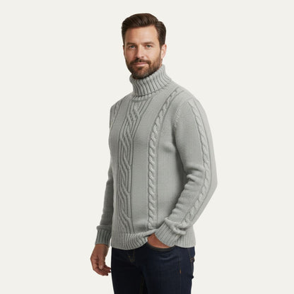 Warm Wool Crew Neck Men's Sweater