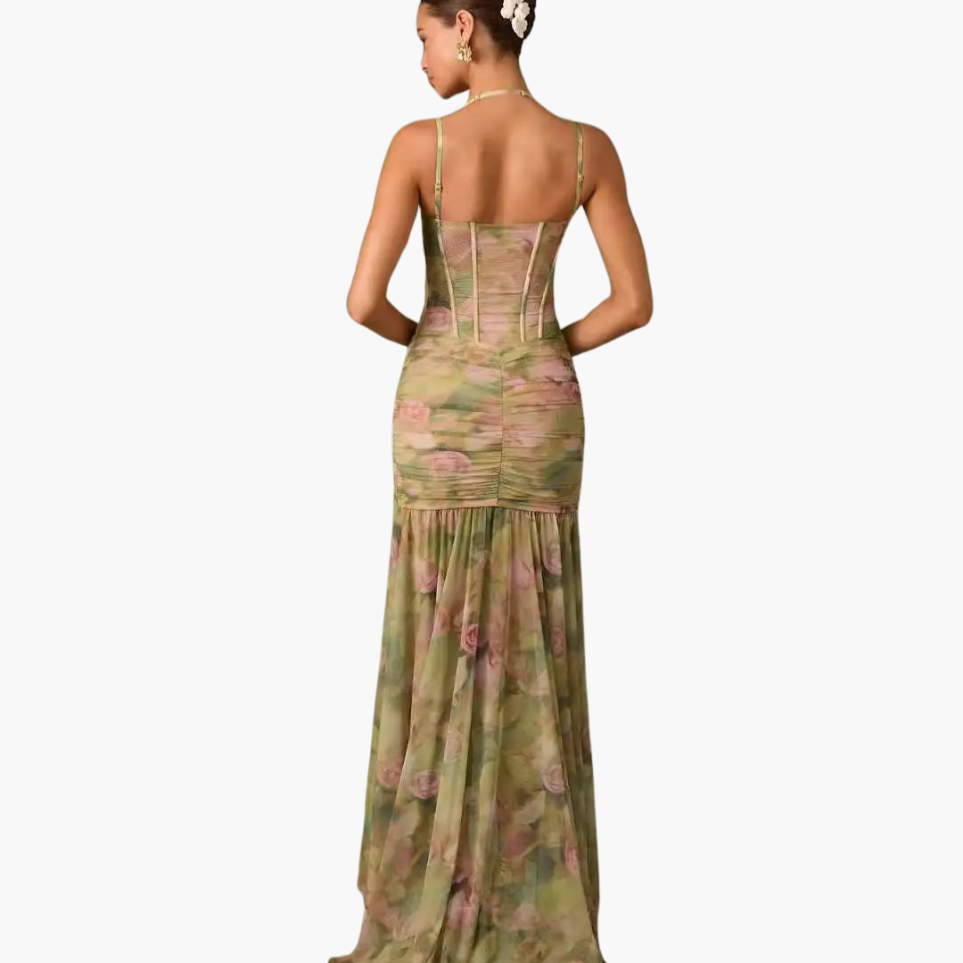 Floral Print Wrap Dress for Women
