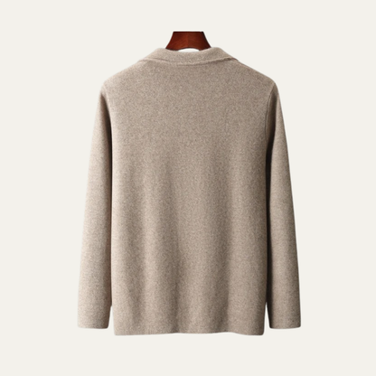 Relaxed Fit Men's Open Front Cardigan Sweater