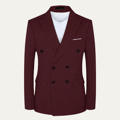Slim Fit Men's Navy Blue Blazer Suit Jacket