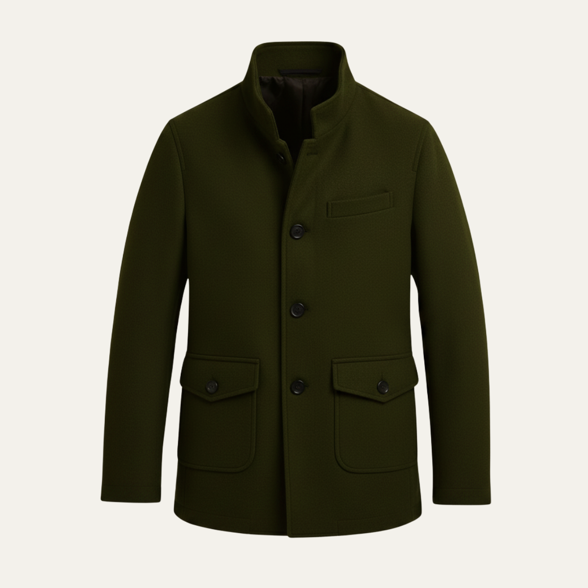 Classic Men's Wool Tailored Coat