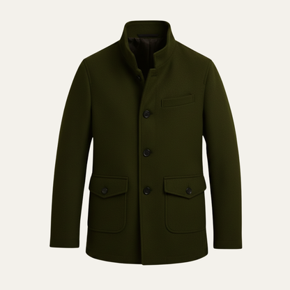 Classic Men's Wool Tailored Coat