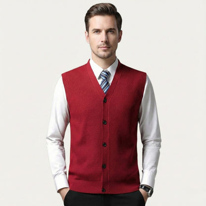 Stylish Men's Slim Fit Knit Vest