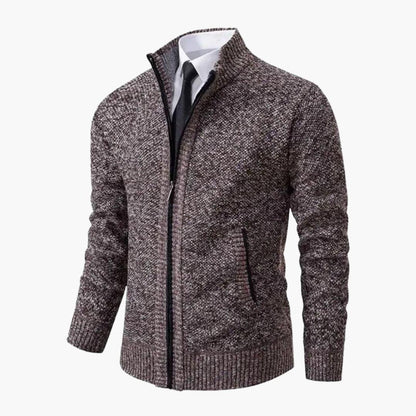 Men's Cozy Zip Up Ribbed Jacket