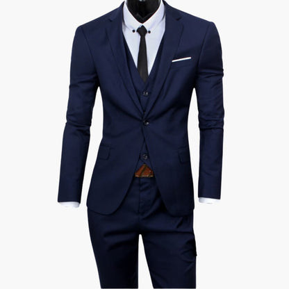 Classic Tailored 3 Piece Business Suit