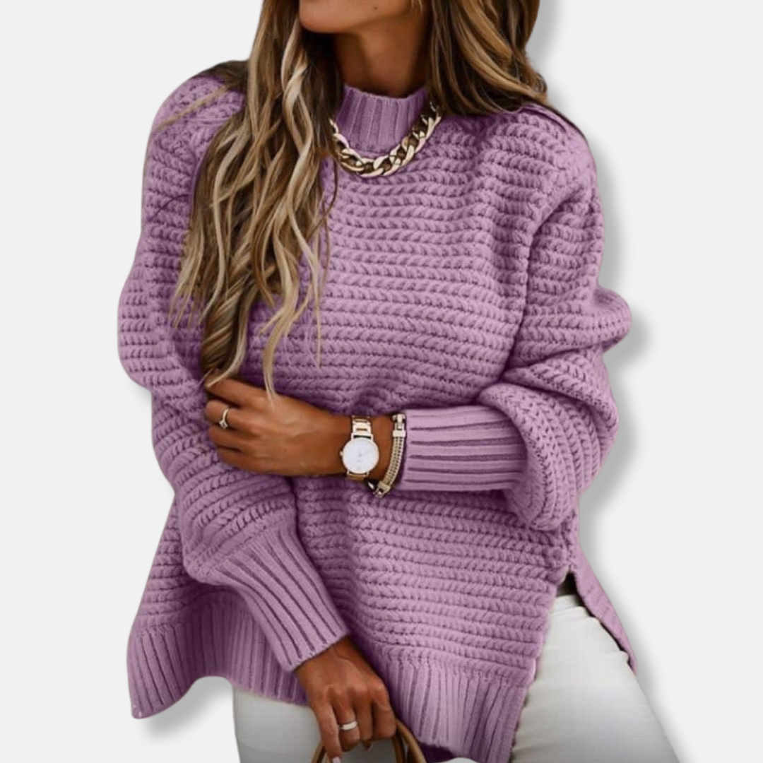 Cozy Women's Oversized Ribbed Sweater