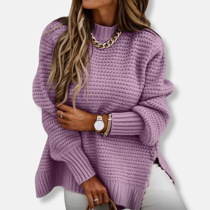 Cozy Women's Oversized Ribbed Sweater