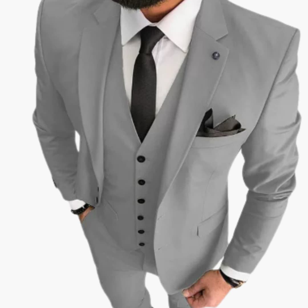 Classic 3-Piece Wedding Suit for Men