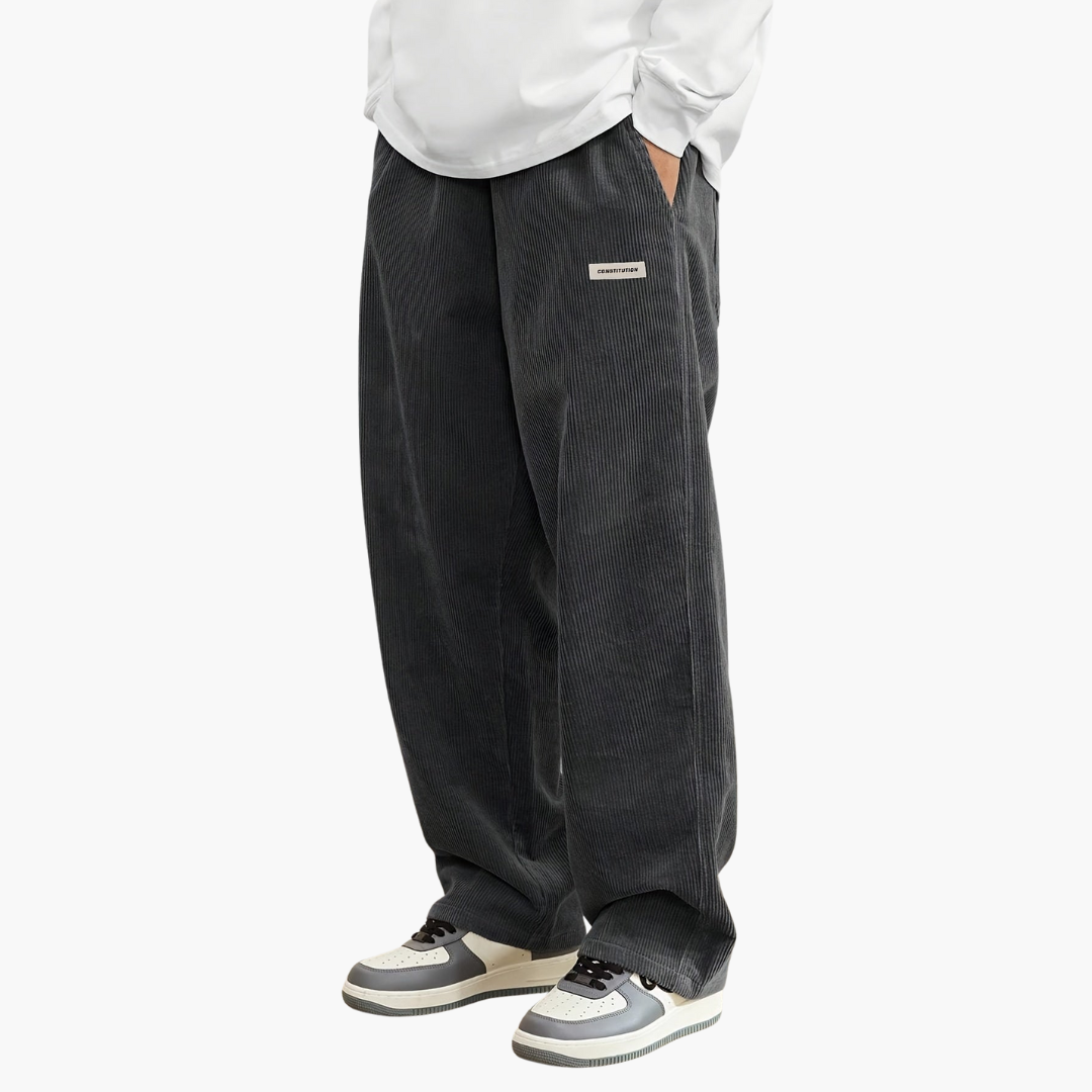 Comfortable Fit Men's Elastic Waist Pants