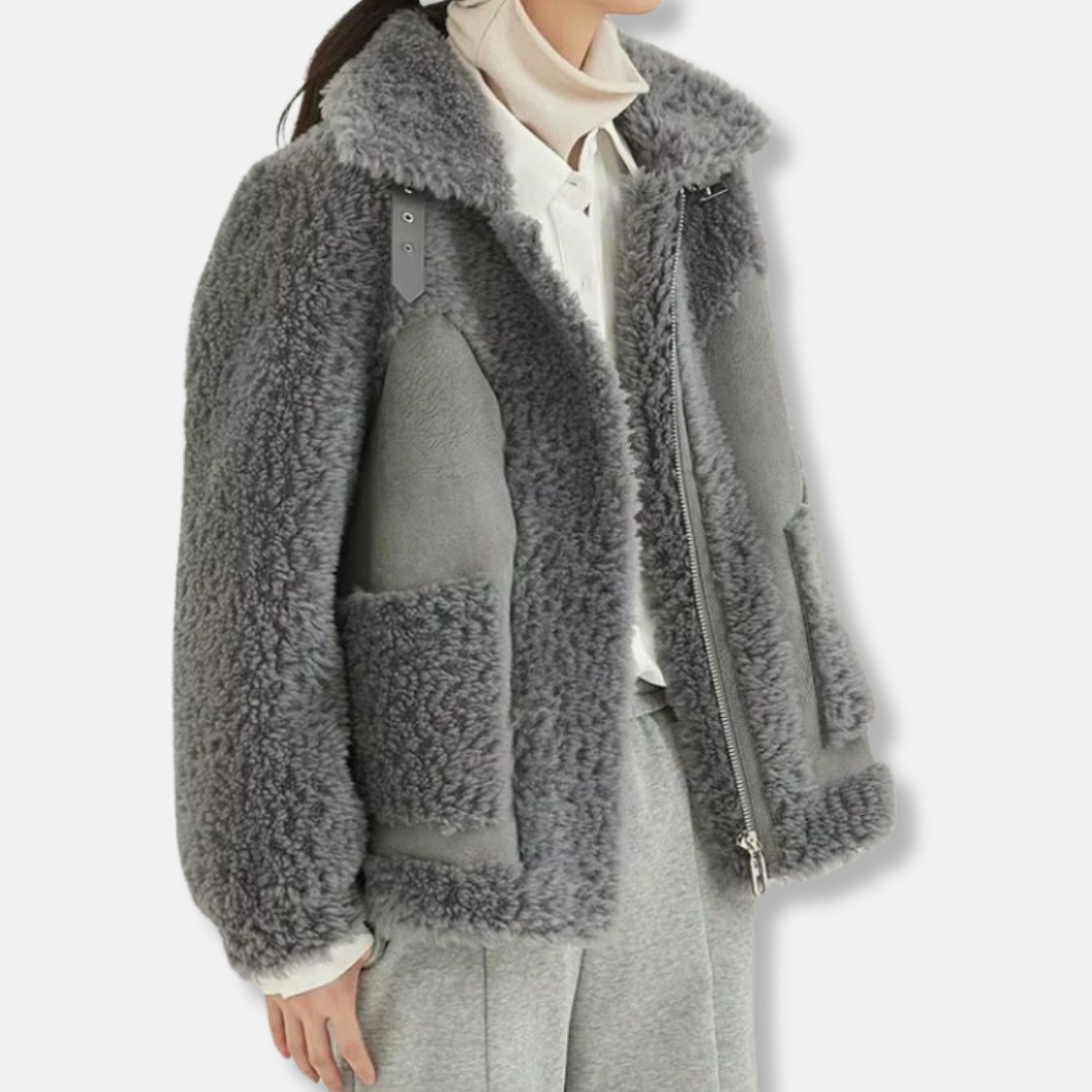 Soft Warm Women's Shearling Coat