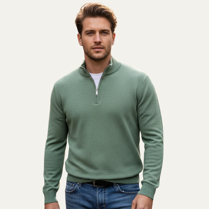 Cozy Men's Cotton Crew Neck Pullover Sweater
