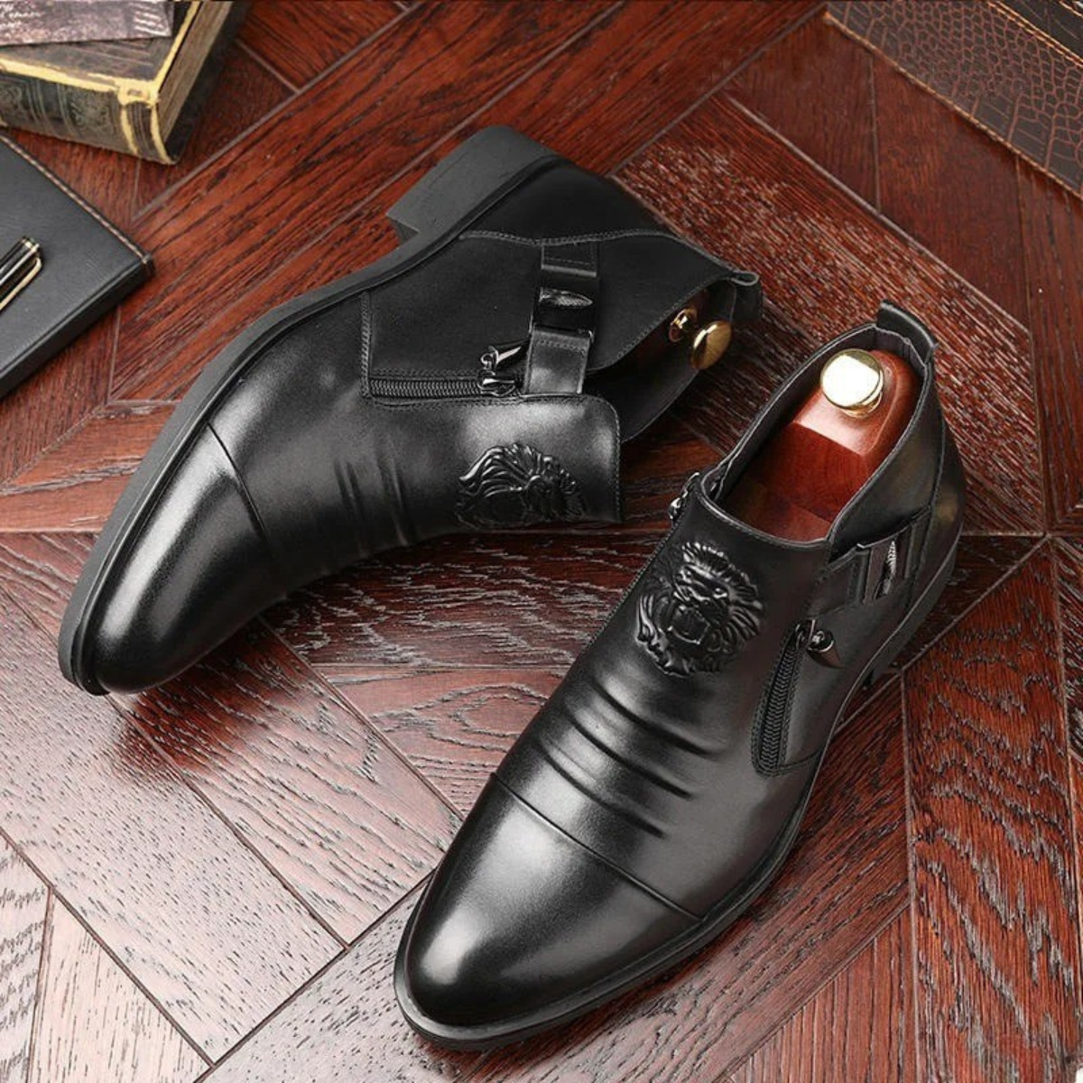 Classic Men's Leather Pointed Toe Boots