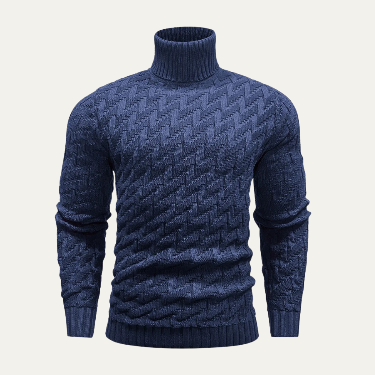 Classic Men's Crew Neck Warm Winter Knit Sweater