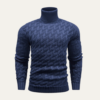 Classic Men's Crew Neck Warm Winter Knit Sweater