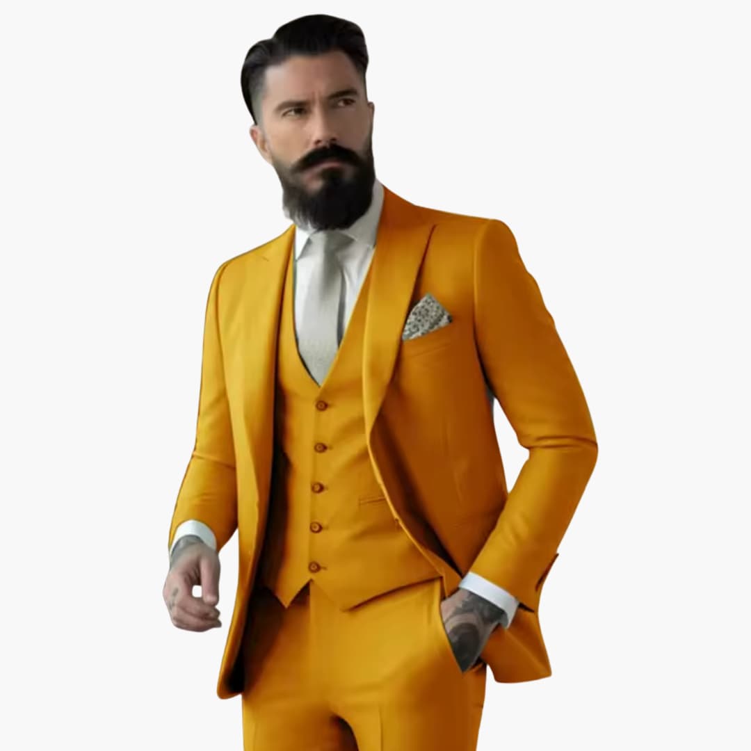 Slim Fit Mens Suit - Elegant Traditional Style