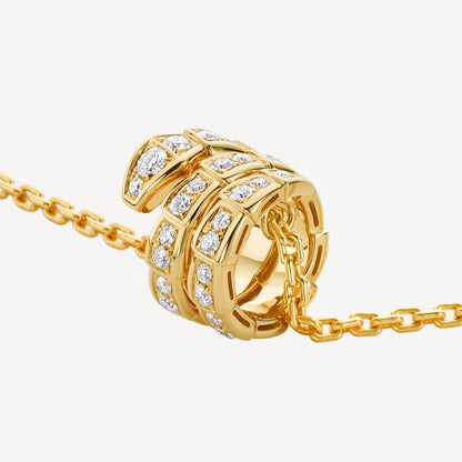 Luxury Silver Gold Plated CZ Necklace