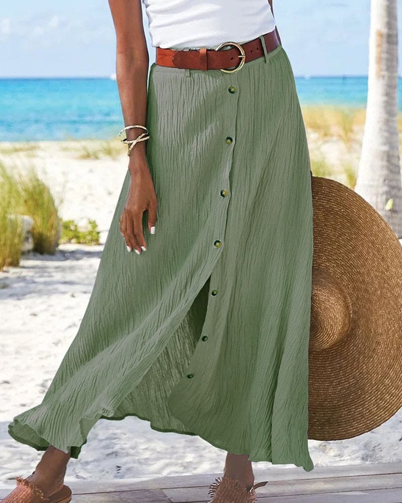 Simple Black Midi Skirt for Women All Day Comfort