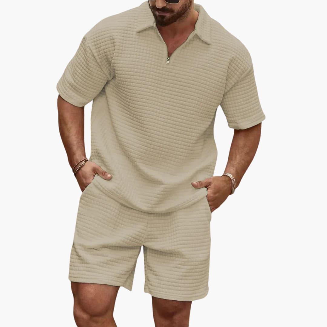 Men's Quilted Two-Piece Tracksuit