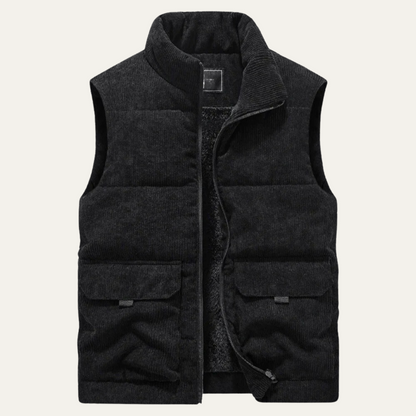 Warm Men's Corduroy Quilted Bodywarmer