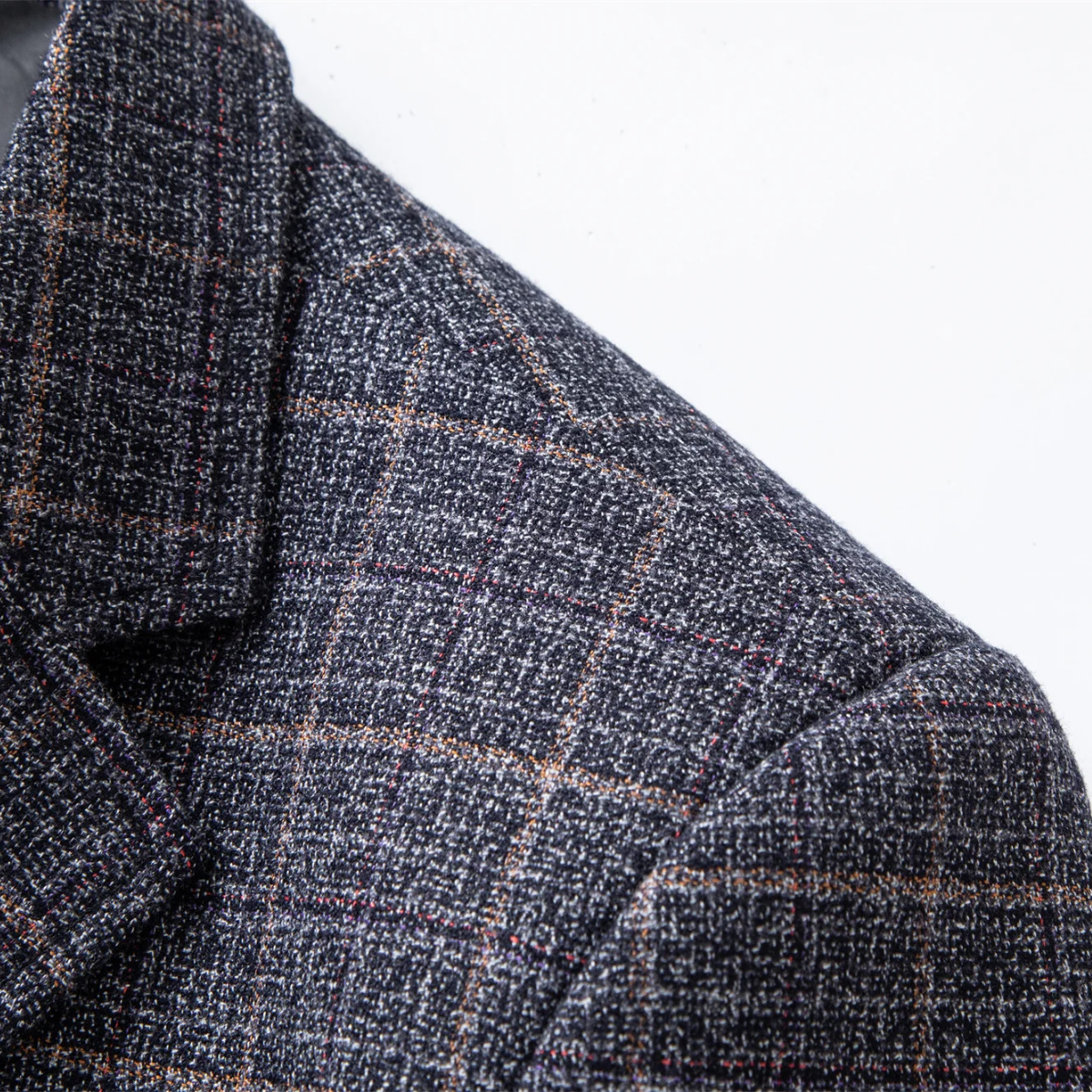 Classic Plaid Blazer For Men