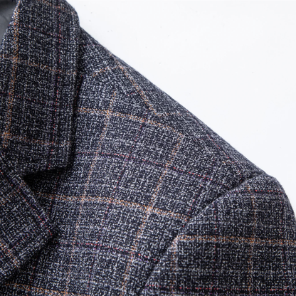 Classic Plaid Blazer For Men