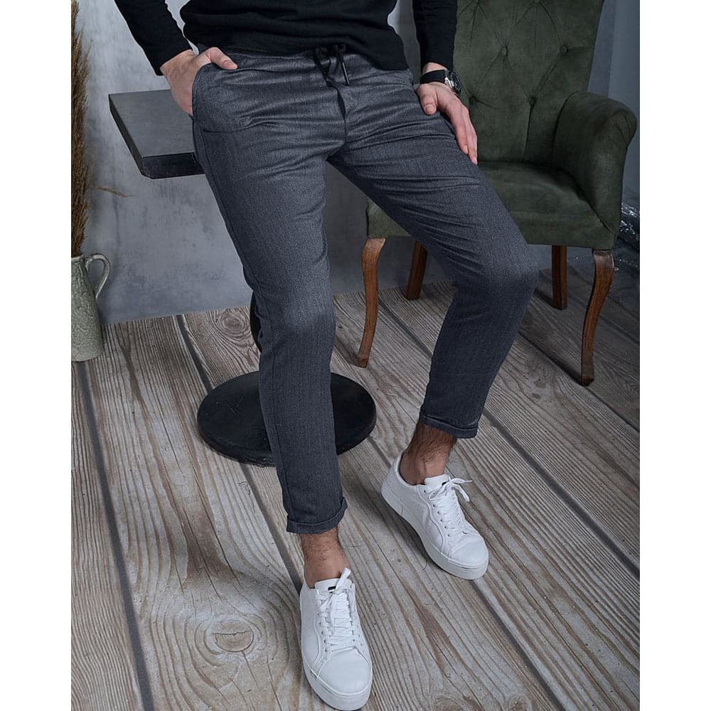 Men's Slim Fit Jogger Pants Elastic Waistband - Nocini