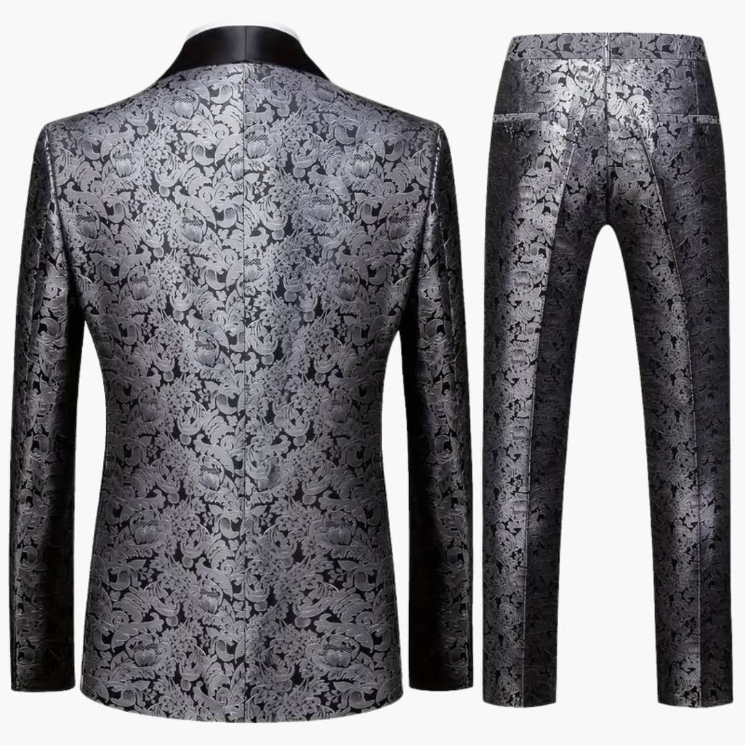 Stylish 3-Piece Mens Slim Fit Suit - Classic Style