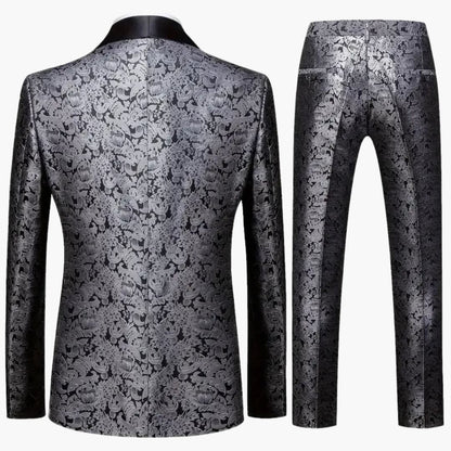 Stylish 3-Piece Mens Slim Fit Suit - Classic Style
