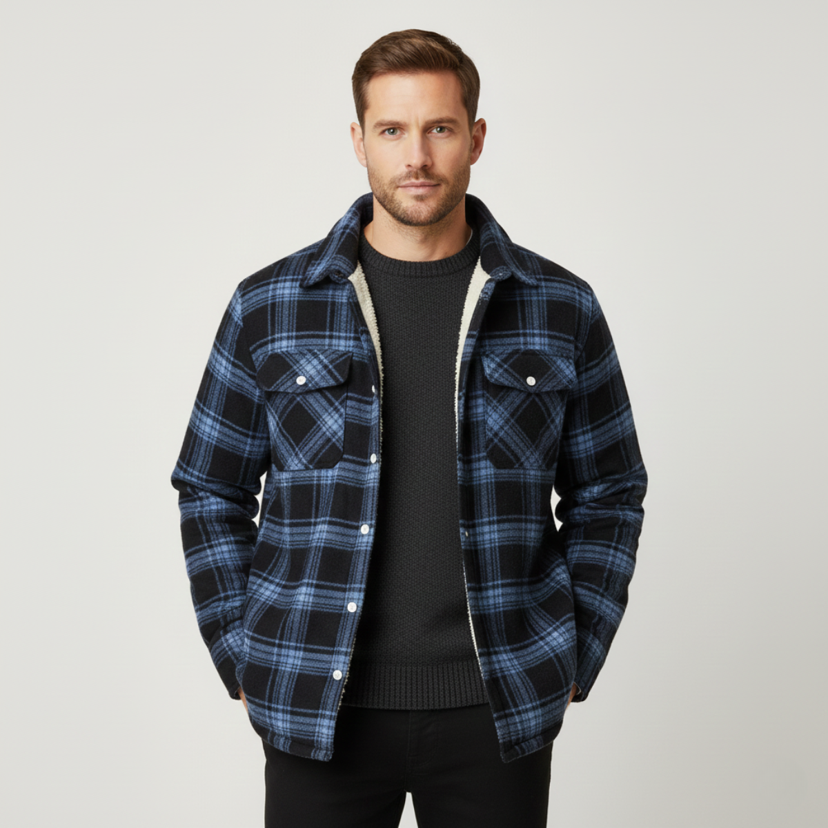 Warm Waterproof Mens Fleece Jacket Outdoors