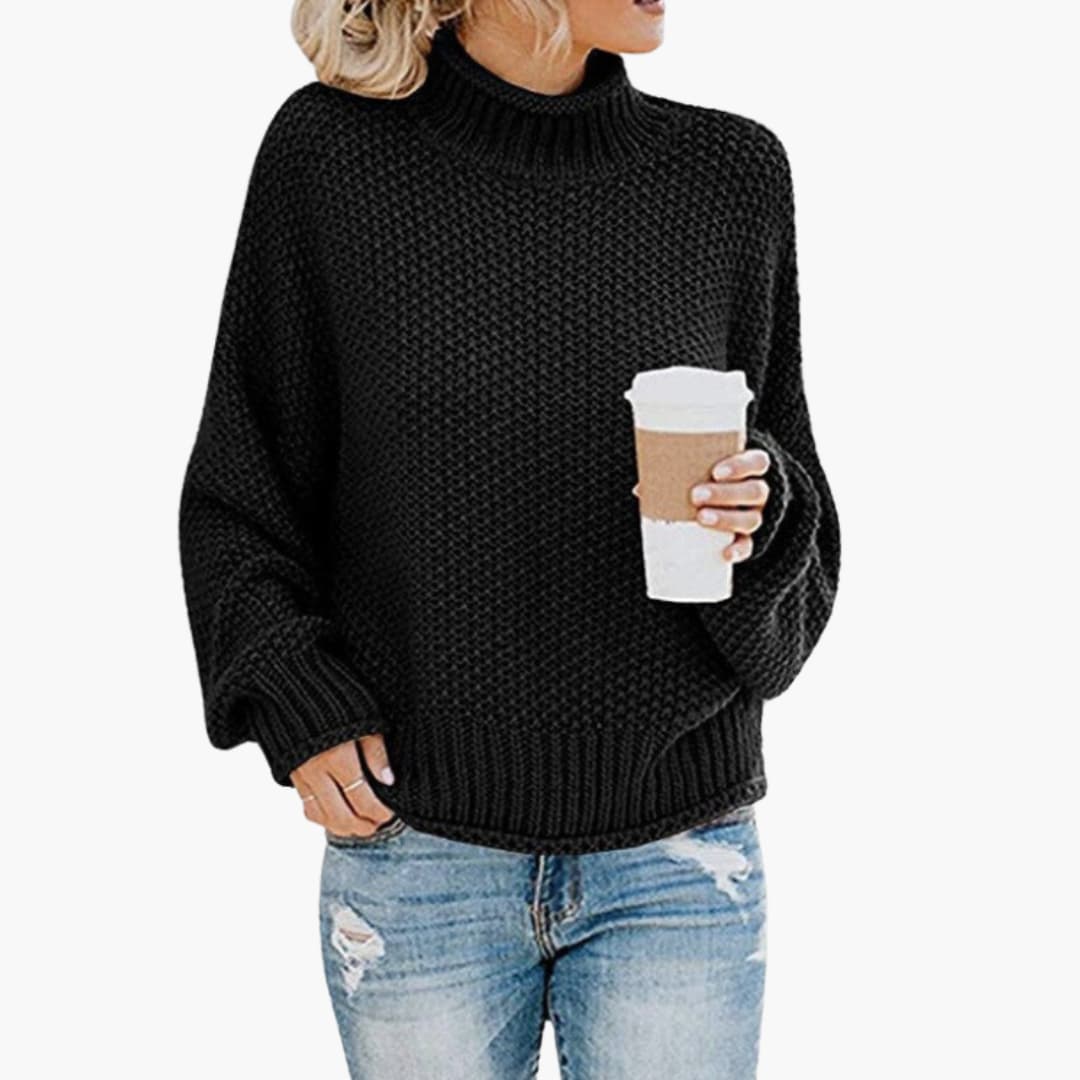 Cozy Crew Neck Women's Knit Sweater
