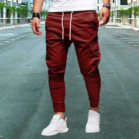 Relaxed Fit Cargo Pants with Zip Pockets