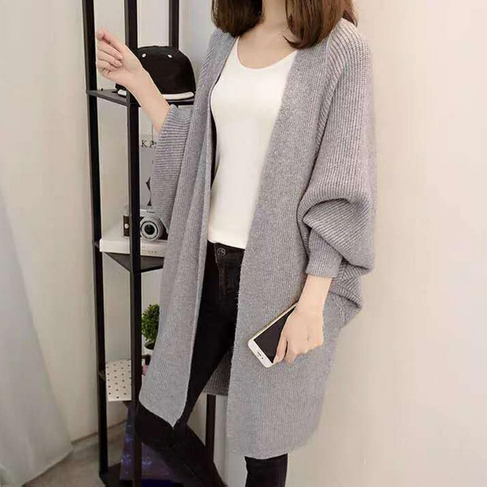 Cozy Oversized Open Front Women's Cardigan