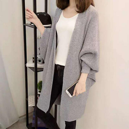 Cozy Oversized Open Front Women's Cardigan