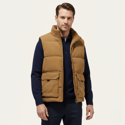 Warm Men's Corduroy Quilted Bodywarmer
