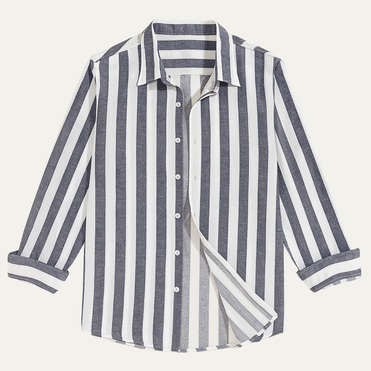 Classic Cotton Stripe Mens Shirt