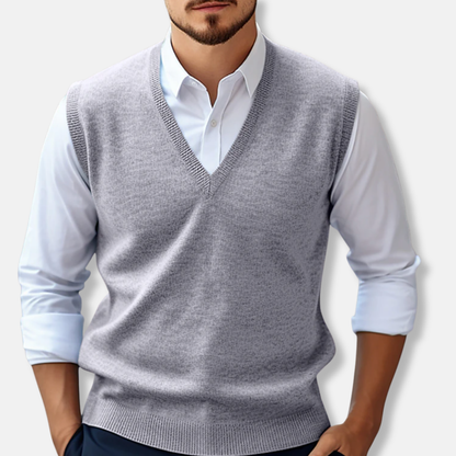 Classic Fit Crew Neck Sweater Vest