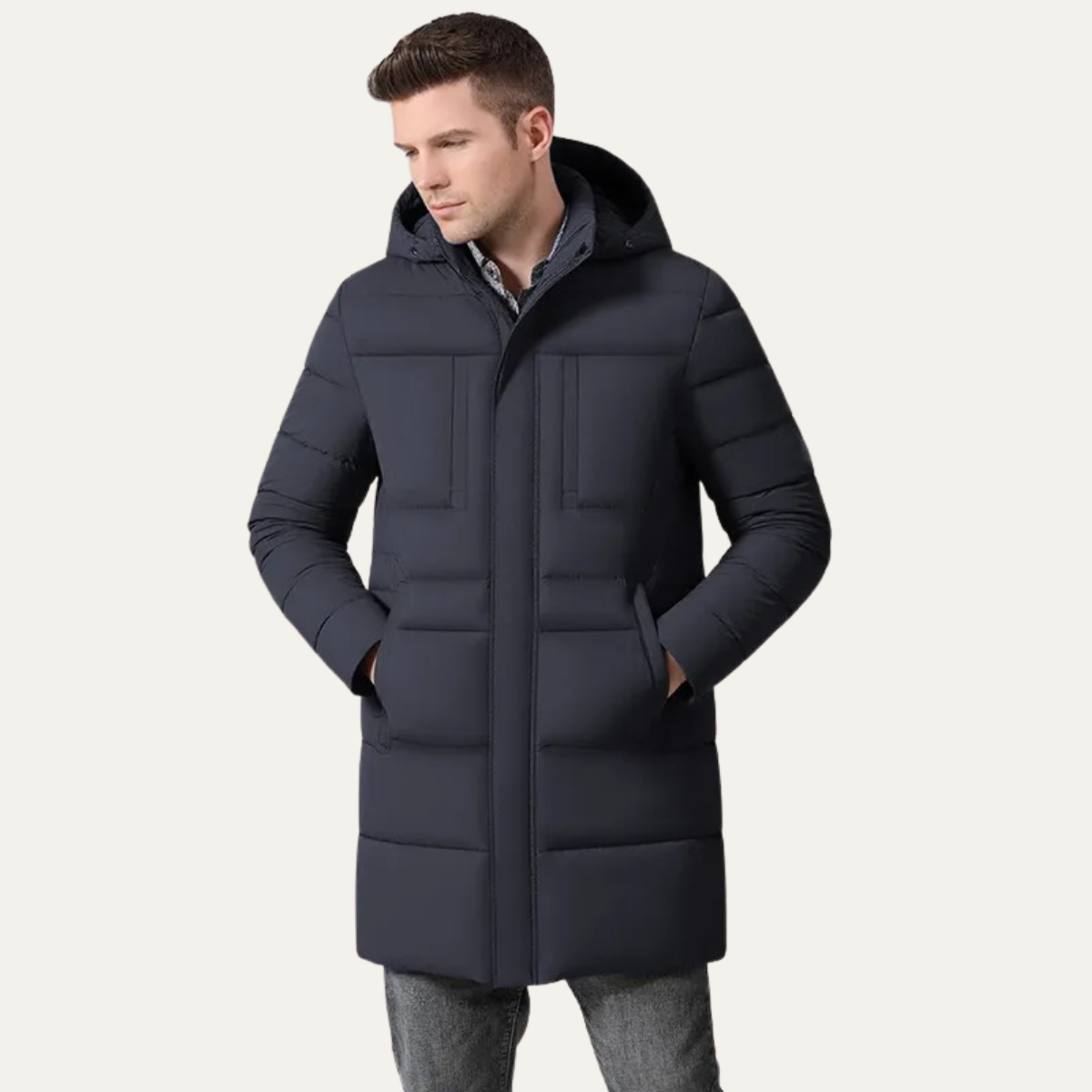 Warm Waterproof Men's Cotton Parka Jacket